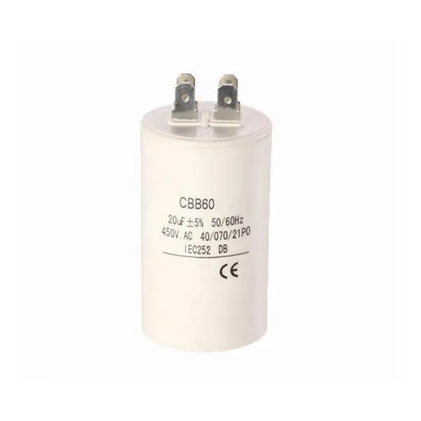 White Aluminium Air Conditioner Capacitor